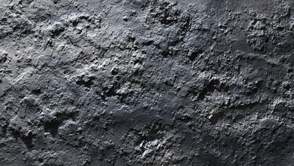 Close-up detail of a rugged dark gray textured surface, showcasing its rough, uneven pattern and deep shadows, ideal for backgrounds or industrial designs