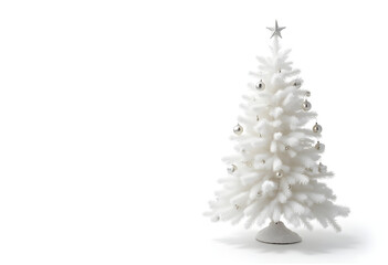 christmas tree isolated on white