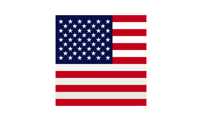 Flag of United States of America (USA) &ndash; Square