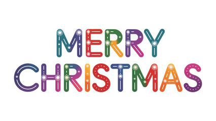 Merry Christmas Message: A colorful Merry Christmas message that is perfect for the holiday season, evoking feelings of joy and celebration.