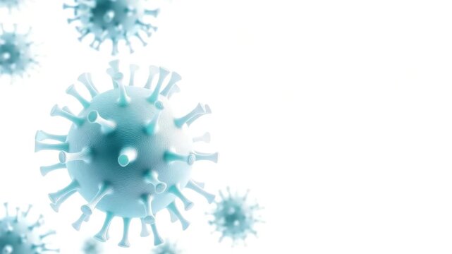 Futuristic viral pathogen design showing microscopic detail of infectious disease agents.