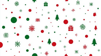 手書き風のかわいいクリスマス背景