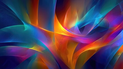 Abstract Colorful Vibrant Design Background