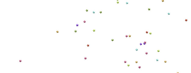 Radiant Showers: Immerse Yourself in a Spellbinding 3D Colorful Stars Downpour