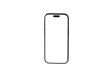 Clean outline illustration of a smartphone. Perfect for app icons, mobile device concepts, and tech...