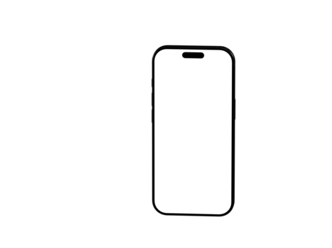 Clean outline illustration of a smartphone. Perfect for app icons, mobile device concepts, and tech designs.