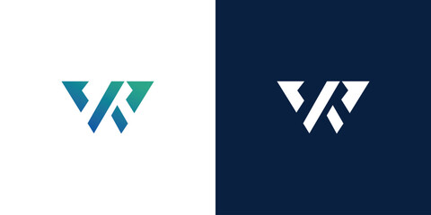 a collection of initials w logo design vector illustrations suitable for technology and business companies	