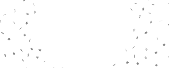 Silver stars border 3d