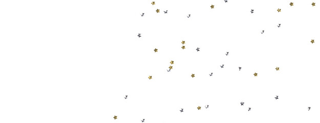 Heavenly Showers: 3D Gold Stars Rain Illustration Transcends Imagination