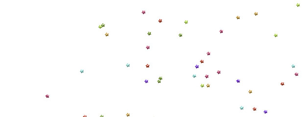 Radiant Showers: Immerse Yourself in a Spellbinding 3D Colorful Stars Downpour