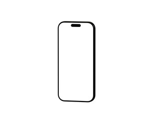 Clean and minimalist smartphone mockup. Perfect for app presentations, website designs, and mobile device showcases.