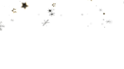 Fototapeta premium Sparkling winter background with gold stars and snowflakes. Perfect for holidays, celebrations, and winter themes.