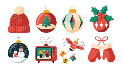 Festive Ornaments: A charming array of seasonal adornments, each one a miniature artwork of holiday spirit, from vibrant baubles to whimsical winter scenes.