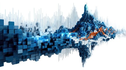 Digital Data Stream: An abstract visualization, depicting complex data streams with dynamic waves and patterns, evoking the essence of modern technology and connectivity.