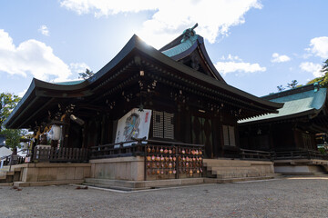 日本の風景・秋　岡山県岡山市　吉備津彦神社　拝殿