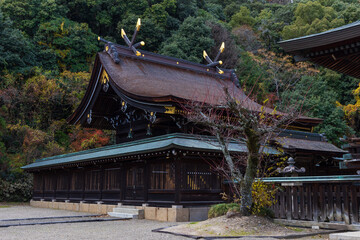 日本の風景・秋　岡山県岡山市　吉備津彦神社　本殿