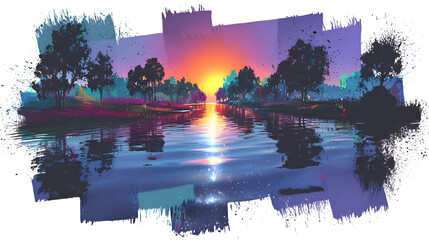 Obraz premium nature fragmented