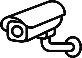 Surveillance Camera Line Art cctv security