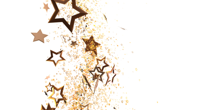 Elegant background with gold stars, perfect for festive designs, celebrations, party themes, and design templates. Ideal for web, print, or soci