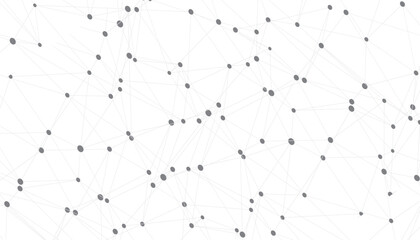 connected dots - abstract black and white background