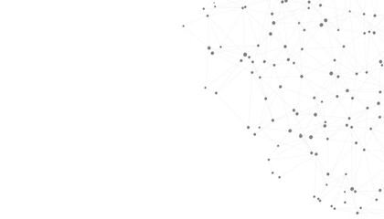 Abstract futuristic digital technology network connected with communication lines background