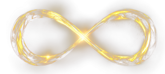 Awareness ribbon PNG infinity concept art.