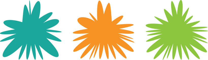 Delicate Flower Vector Art Collection – Abstract Floral Silhouettes, Colorful Vintage Decorations, and Geometric Patterns for Web and Print Design