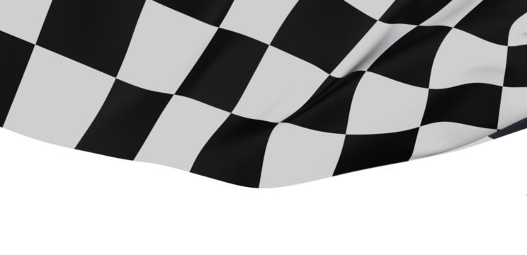 High-quality image of a checkered racing flag. Perfect for sports, competition, and victory themes.