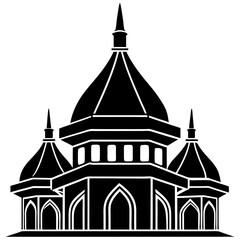 vector illustration of church