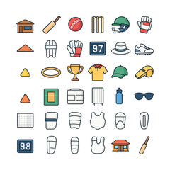 Cricket instrument icon vector illustration