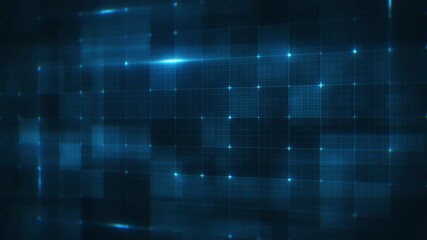 Abstract Digital Glitch Data Technology Grid/ Animation of an abstract glitch technology background with digital data patterns on a graphic grid - Powered by Adobe