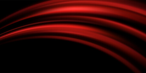 Red speed light lines. Movement of speed lines.  Futuristic Neon Trail Effect with Bright Glow and Beam Overlay on Transparent Background for Modern Technology or Abstract Design
