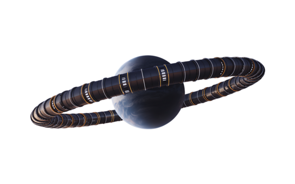 Planet isolated on transparent background