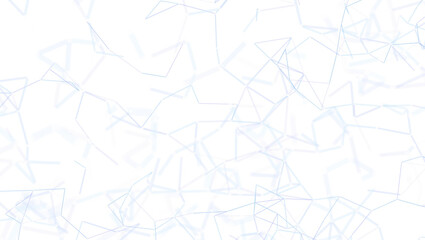 Geometric abstract background with lines and shapes on white. Digital network, connection, data, technology, communication concept.  Modern futu