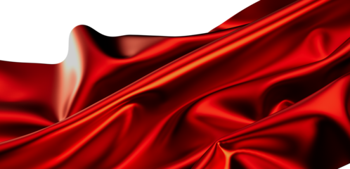Luxury red silk fabric texture.  Elegant, smooth, flowing waves. Perfect for design.