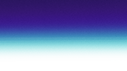 Blue grainy texture png gradient abstract background. Vibrant neon color blend with noise grain texture. Futuristic modern digital design. Smooth blurred ombre mesh pattern for projects 