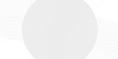 White geometric abstract background overlap layer on bright space with lines effect decoration. Modern graphic design element circles style concept for banner.