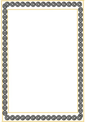 gold frame with a border for transparent background and png file type 