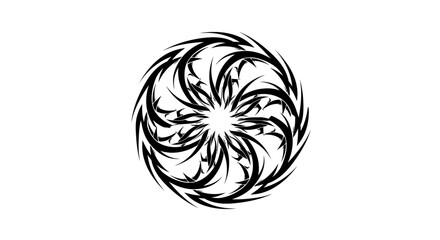 Intricate floral design with spiky petals creating a unique and captivating visual effect