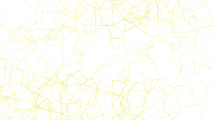 Geometric abstract background with light yellow polygonal lines on a bright white backdrop, perfect for tech, design, and data visualization.