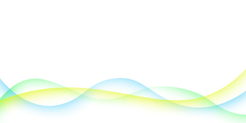 Clean White Background with Smooth Abstract Wavy Transparent Lines