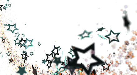 Beautiful abstract background with sparkling stars and confetti. Modern design perfect for events, celebrations, and festive occasions.  Ideal f
