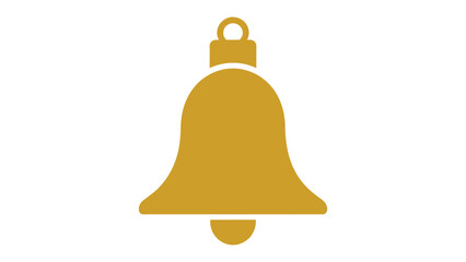 Golden Bell: A simple, elegant golden bell isolated, an emblem of announcement and celebration, capturing a sense of joyous anticipation.