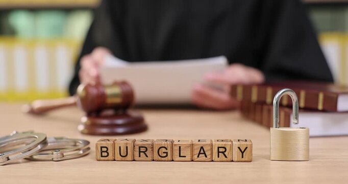 Courtroom drama unfolds as evidence is reviewed in a thrilling burglary case involving critical testimonies and legal strategies