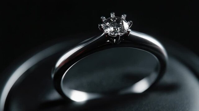 Close-up of a solitaire diamond engagement ring (1)