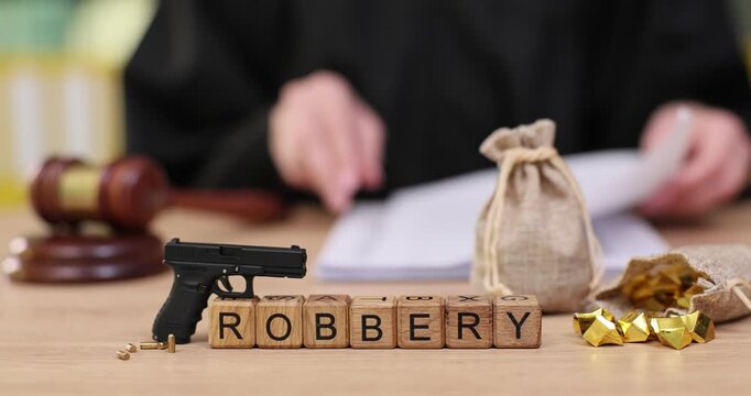 Courtroom drama unfolds as a robbery case is presented with evidence and a judge s decision looming
