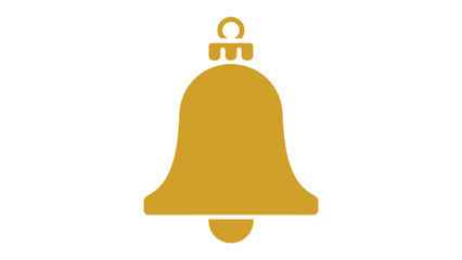 Golden Bell Ornament: A singular, elegant golden bell ornament, symbol of celebration and joy, rendered against a pristine backdrop.