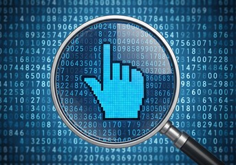 Digital Data Analysis Magnified by Cursor Pointer for Information Discovery