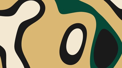 4K seamless looping animation with emerald green, gold, and black flowing layers. Elegant luxury abstract design perfect for branding, fashion, or modern art visuals. - Powered by Adobe