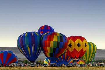 Hot Air Balloons, Prosser, Washington State, USA